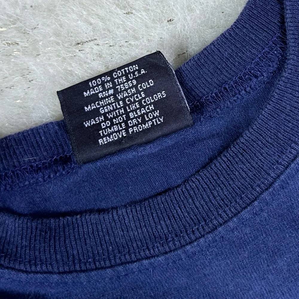 And1 Youth Boy’s Navy Blue Vintage Graphic Tee Shirt Size Large 14/16